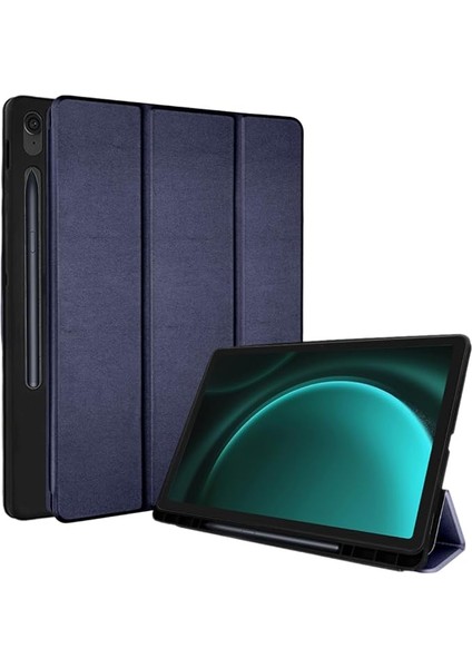 Samsung Galaxy Tab S9 Fe 10,9 Inç (SM-X510/X516) Için Akıllı Kılıf Pu Deri Ince Akıllı Kılıf Standı Koruyucu Kapak [otomatik Uyanma/uyku] Yumuşak Tpu ve S-Kalem Tutucu - Mavi