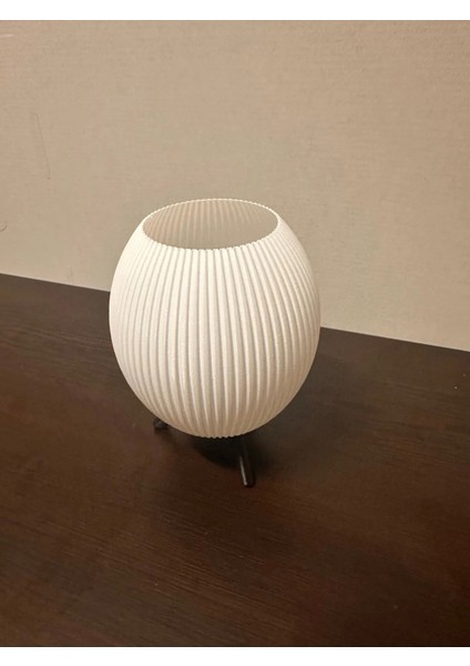 LED Işıklı Masa Lambası, Gece Lambası,dekor, Süs Yapay Mum 13CM