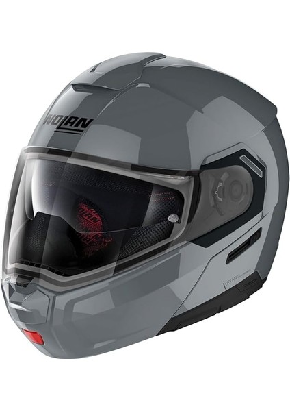 N90-3 06 Classic N-Com 008 Çene Açılır Motosiklet Kaskı Gri Xxl