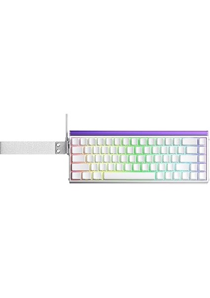 Hero 68 He Manyetik Klavye Rapid Trigger Meteor Switch 8000Hz Rgb Neon Tkl Hot Swap Oyuncu Klavyesi Beyaz modelleri