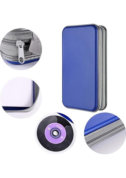 DVD Kılıfı, 96 Kapasiteli CD Kılıfı Taşınabilir CD Kılıfı Tutucu Depolama Sert Plastik DVD CD Cüzdan Tutucu Araba Için Düzenleyici (Mavi) modelleri