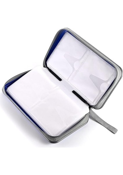 DVD Kılıfı, 96 Kapasiteli CD Kılıfı Taşınabilir CD Kılıfı Tutucu Depolama Sert Plastik DVD CD Cüzdan Tutucu Araba Için Düzenleyici (Mavi) fırsatları