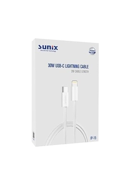 30W Usb-C Lightning Örgülü Hızlı Şarj ve Data Kablosu 2 Metre Ip-15 modelleri