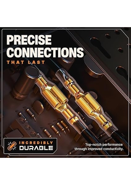 Elektrik Konnektörleri Seti 300 Parça - 2,8 mm I 4,8 mm I 6,3 mm - Saklama Kutusu - Izoleli Konnektörler - Erkek-Dişi Terminaller - Sıkma Terminalleri modelleri