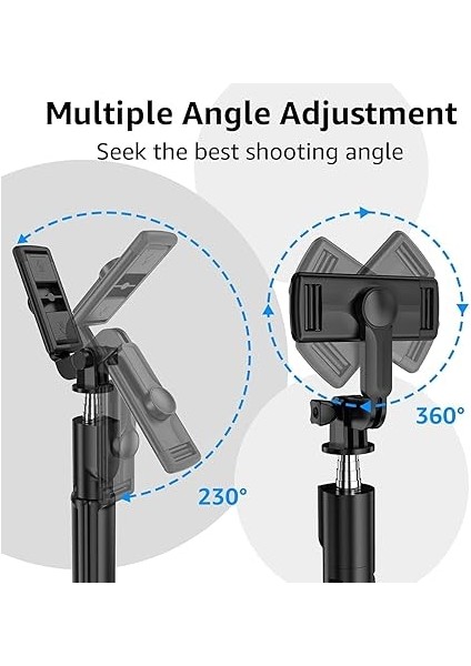 Çubuğu Tripod – 3’ü 1 Arada Bluetooth Uzaktan Kumandalı Telefon Tutucu, 360° Döner Başlık, Ios & Android Uyumlu, Vlog Youtube Tiktok Video Çekimi Için Hafif Tripod Infomax fırsatları