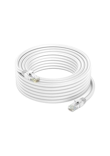 7E-CAT6E-CAT5E Fiber Ethernet Yüksek Hızlı Veri Akış Kablosu Internet Bilgisayar, Laptop Network Lan Bağlantı Data Kablosu 10/100/1000 Mbps Gigabit Fiber Hızı Maksimum Hız Performans (CAT6E,20 Mt) fırsatları