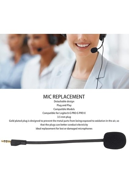 Mikrofon, Mikrofon Kulaklık Mikrofon Mikrofon Yedek Oyun Kulaklığı Için 3.5mm Ayrılabilir Oyun Mikrofonu modelleri