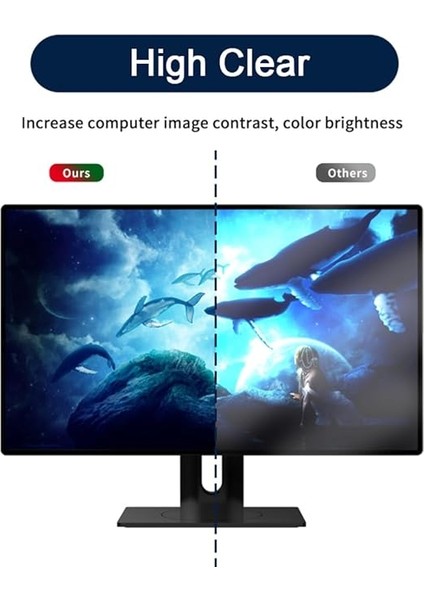 Mavi Işık Bilgisayar Ekran Koruyucu Yüksek Net Mavi Işık Filtresi Bilgisayar Ekran Koruyucu 20-31IN Çizilmez-Akrilik Göz Koruma Filmi 23-24 Inç 540X340 mm modelleri