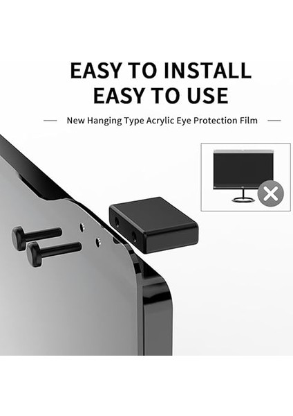Mavi Işık Bilgisayar Ekran Koruyucu Yüksek Net Mavi Işık Filtresi Bilgisayar Ekran Koruyucu 20-31IN Çizilmez-Akrilik Göz Koruma Filmi 23-24 Inç 540X340 mm indirimleri