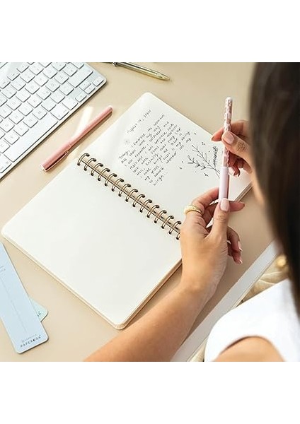 A5 Spiralli Sert Kapak Keten Düz Çizgisiz Tarihsiz Not Defteri Yeşil fiyatları