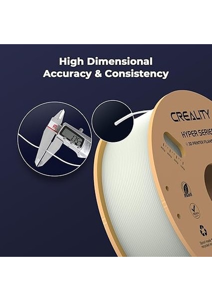 Hyper Pla Filament Paketi 1,75 mm 2 Kg, K1 Max/ender 3 V3 Se/ke Için, 3D Yazıcı Filamenti, Pla Yüksek Hız Için Geliştirilmiştir, Boyut Hassasiyeti ± 0,03 mm (Siyah ve Beyaz, 2'li Paket) fırsatları
