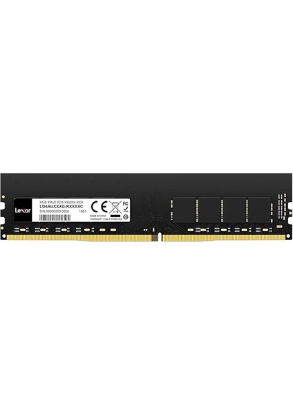 Udımm 16GB Ddr4 Ram, 3200 Mhz, 288-PIN Ddr4 U-Dımm Masaüstü Bellek, Yüksek Performanslı Bilgisayar Belleği, Pc Dram Modül YÜKSELTMESI(LD4AU016G-B3200ASST)