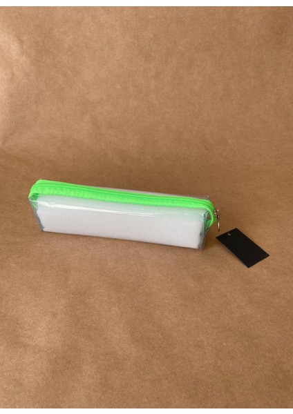 Ilkğretim Kalem Çantası Şeffaf Tek Gözlü Kalemlik