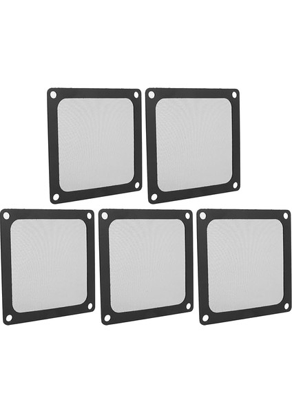 5 Adet Pc Bilgisayar Kasası Soğutucu Fan Toz Filtresi Manyetik Çerçeve Toz Geçirmez Pc Fan Toz Filtresi Örgü Siyah 80MM