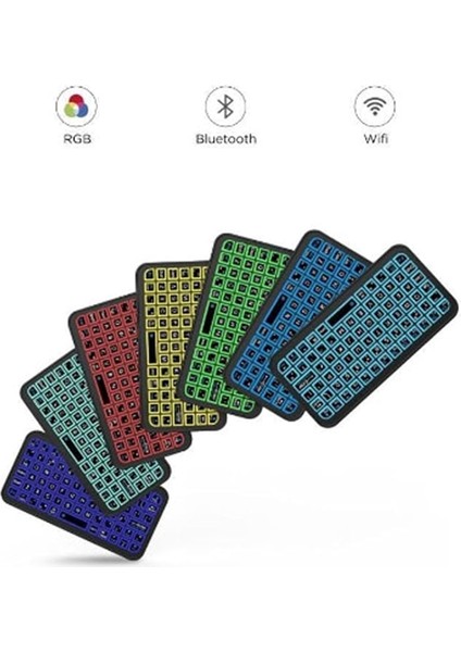 Klavye Smarttv Işıklı Bluetooth Kablosuz Televizyon Ps3 Dizüstü Tabletler ve Telefonlar Için indirimleri