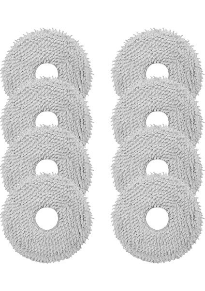 Dreame L10S Ultra, X40 Ultra Complete, L10 Prime, L20 Ultra, L10S Pro Ultra, L10S Plus, L10S Pro Robot Elektrikli Süpürge Için 8 Adet Silme Bezi, Mikrofiber Silme Pedi Aksesuar Seti