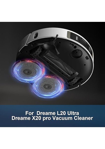 Dreame L10S Ultra, X40 Ultra Complete, L10 Prime, L20 Ultra, L10S Pro Ultra, L10S Plus, L10S Pro Robot Elektrikli Süpürge Için 8 Adet Silme Bezi, Mikrofiber Silme Pedi Aksesuar Seti fiyatları