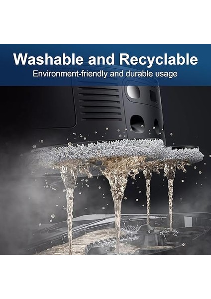 Dreame L10S Ultra, X40 Ultra Complete, L10 Prime, L20 Ultra, L10S Pro Ultra, L10S Plus, L10S Pro Robot Elektrikli Süpürge Için 8 Adet Silme Bezi, Mikrofiber Silme Pedi Aksesuar Seti modelleri