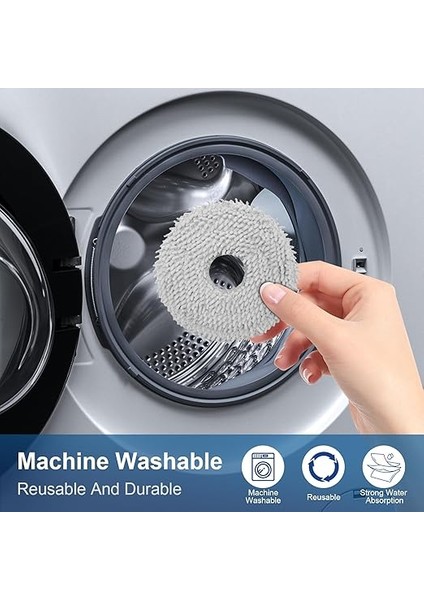 Dreame L10S Ultra, X40 Ultra Complete, L10 Prime, L20 Ultra, L10S Pro Ultra, L10S Plus, L10S Pro Robot Elektrikli Süpürge Için 8 Adet Silme Bezi, Mikrofiber Silme Pedi Aksesuar Seti indirimleri