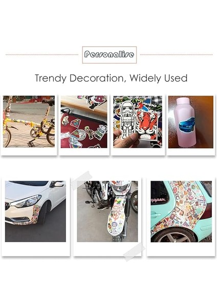 Sticker Paket 300 Parça Bisiklet Araba Çıkartması Seti Su Geçirmez Vinil Grafiti Çıkartması Araba Motosiklet Bisiklet Kaykay Bagaj Dizüstü Bilgisayar Çıkartması MacBook iPad Yetişkin Genç modelleri
