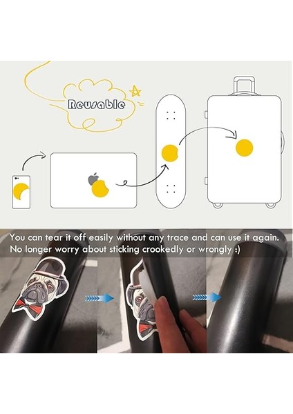 Sticker Paket 300 Parça Bisiklet Araba Çıkartması Seti Su Geçirmez Vinil Grafiti Çıkartması Araba Motosiklet Bisiklet Kaykay Bagaj Dizüstü Bilgisayar Çıkartması MacBook iPad Yetişkin Genç indirimleri