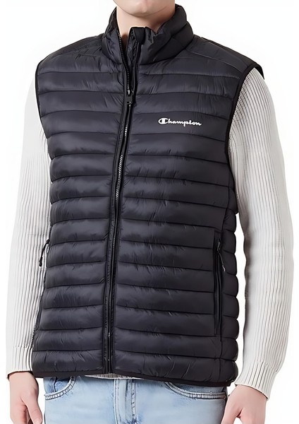 Hafif Naylon Küçük Yazı Logo Yelek, Erkek