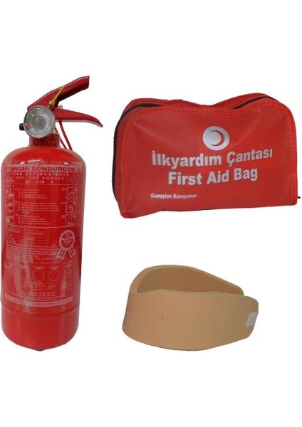 Ilkyardım Seti Mapeks Yangın Tüpü Boyunluk Oto Muayene Paketi