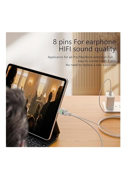 Type C To Type C ve Lightning 45W Hızlı Şarj Kulaklık Dönüştürücü Otgcl fiyatları