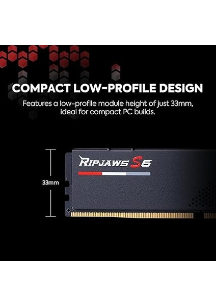 Ripjaws S5 64 GB (2X32) 6000 Mhz CL36 F5-6000J3636F32GX2-RS5K Ddr5 Ram fırsatları