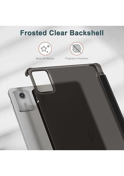 Lenovo Tab M11 (TB330FU) 11 Inç 2024 Için Kılıf, Ultra Ince Koruyucu Kılıf, Yarı Saydam Arka Kapak, Otomatik Uyku/uyanma Fonksiyonlu, Siyah modelleri