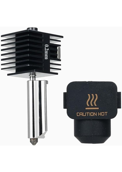 End Kit Ekstruder Değiştirme Aksesuarı Bambu Lab A1/A1MINI 3D Yazıcılarla Uyumlu Yüksek Sıcaklık Sert Çelik Nozzle Silikon Kapak Çorabı ile