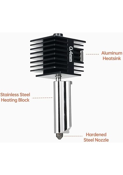 End Kit Ekstruder Değiştirme Aksesuarı Bambu Lab A1/A1MINI 3D Yazıcılarla Uyumlu Yüksek Sıcaklık Sert Çelik Nozzle Silikon Kapak Çorabı ile fiyatları