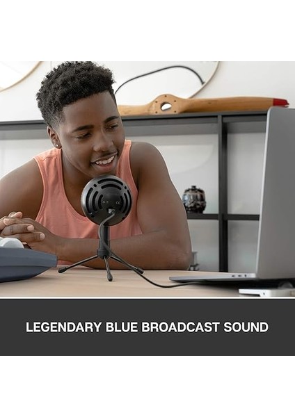 Microphones Snowball Ice Plug 'n Play USB Mikrofon, Kayıt, Podcasting, Broadcasting, Twitch Game-Streaming, Voiceover, Youtube Videoları Pc ve Mac Üzerinde - Siyah modelleri