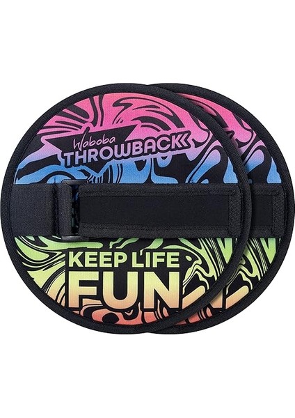 Throwback, Next Generation Aırlyft Velcro Throw Back Game, Padel Garden Neon Target Challenge 2 Raket ve 1 Kaydırıcı, Her Yaş Için Yakalama Eğlencesi, Tek Beden, Tek Renk, Tek Beden modelleri