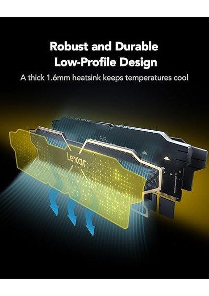 Thor Oc Ddr5 Ram 16GB Kit (2X8GB) 6000MHZ, Dram 288-PIN Udımm Masaüstü Bellek, Yüksek Performanslı Oyun Bilgisayarı Bellek Desteği Intel Xmp 3.0/amd Expo, On-Die Ecc, 1.25V(LD5U08G60C38LG-RGD) modelleri