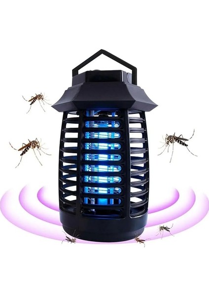 Tutma ve Asma Saplı Ledli Sinek Makinesi 2W Sinek Öldürücü Uv Mor Işıklı Aparat