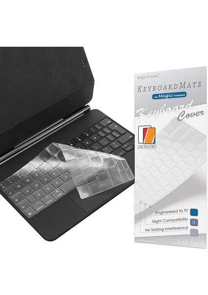 iPad Air 11 Inç (M2) Için Magic Keyboard ile Uyumlu Klavye Koruyucu Film ve iPad iPad Pro 11 Inç (1, 2, 3, 4 Nesil), iPad Air (4. ve 5. Nesil) Için Eski Magic Keyboard
