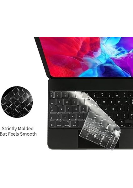 iPad Air 11 Inç (M2) Için Magic Keyboard ile Uyumlu Klavye Koruyucu Film ve iPad iPad Pro 11 Inç (1, 2, 3, 4 Nesil), iPad Air (4. ve 5. Nesil) Için Eski Magic Keyboard fırsatları