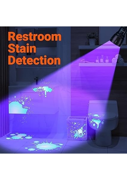 21 led 395nm güneş ışığı ultraviyole uv el feneri - blacklight - çok amaçlı fırsatları