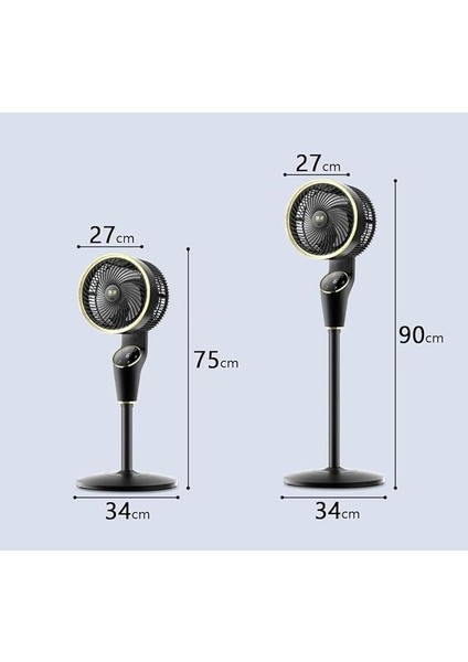 90CM Ultra Sessiz Ayaklı Vantilatör Uzaktan Kumandalı 360 Denerece Dönüş, Dijital Ekranlı Ayarlanabilir 3 Farklı Boy Masaüstü Veya Zeminde Kullanım CVR-MX45 (Siyah) fırsatları