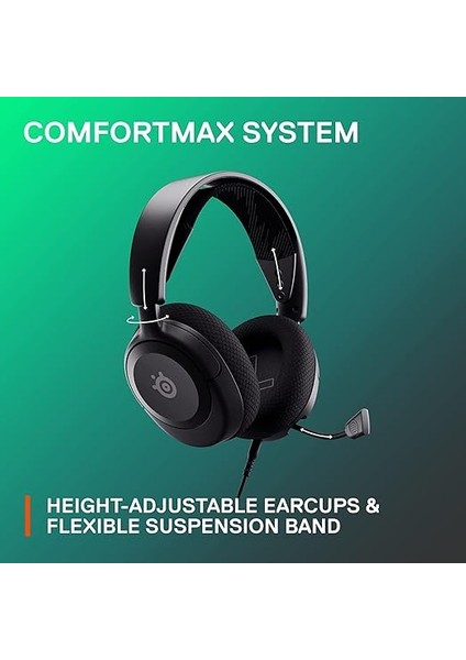 Arctis Nova 1 – Multi-Platform Gaming Kulaklık – Hi-Fi Sürücü – 360° Surround Ses – Airweave Memory Foam Kulak Yastıkları – Gürültü Önleyici Mikrofon, Pc, Ps5, Switch, Xbox – Siyah indirimleri