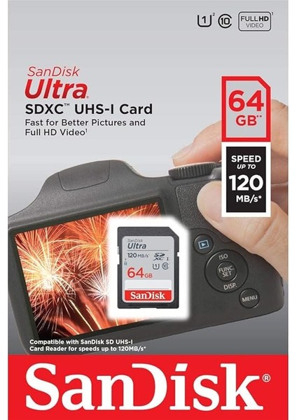 Ultra 64GB Sdxc Memory Card 120MB/S fırsatları