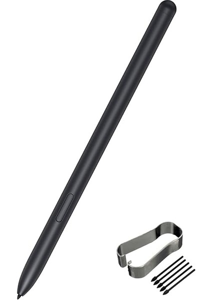Tab S7 Fe S Kalem, Samsung Galaxy Tab S7 Için Stylus Kalem, Tab S7 Fe SM-T730, SM-T733, SM-T736B Yedek Uçlu Stylus S Kalem (Bluetooth'suz) (Siyah) indirimleri