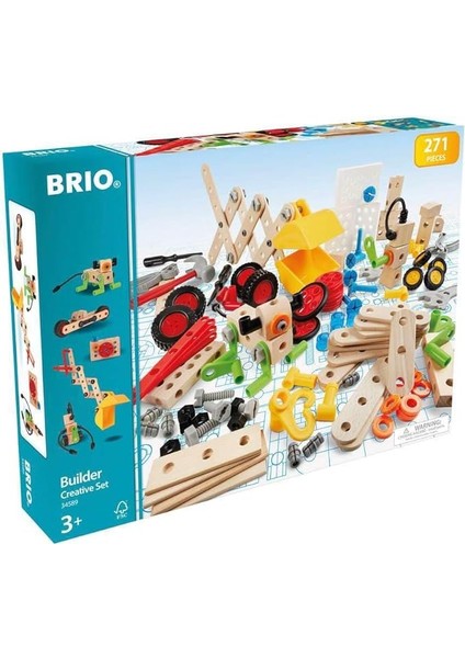34589 – Builder Kindergartenset 270-PARÇA, Yapı Konstruktionsspielzeug