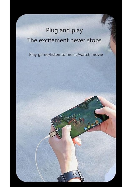 Lightning To 3.5mm Kulaklık Adaptörü Yüksek Ses Kalitesi Çevirici Otgbx