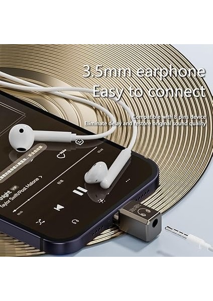 Lightning To 3.5mm Kulaklık Adaptörü Yüksek Ses Kalitesi Çevirici Otgbx indirimleri