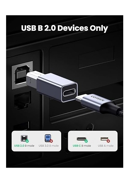 Usb-B To Type-C Dönüştürücü Adaptör modelleri