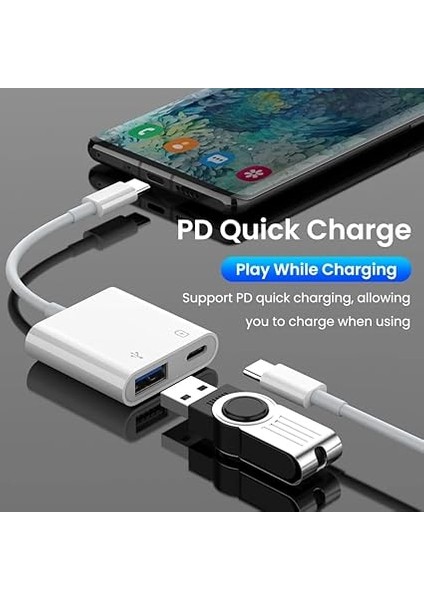 Type-C To USB 3.0 Konvertör iPhone 16 Serisi Uyumlu Samsung Xiaomi Huawei Uyumlu Çevirici Flash Disk USB Bellek Kullanak Için ZR570 indirimleri