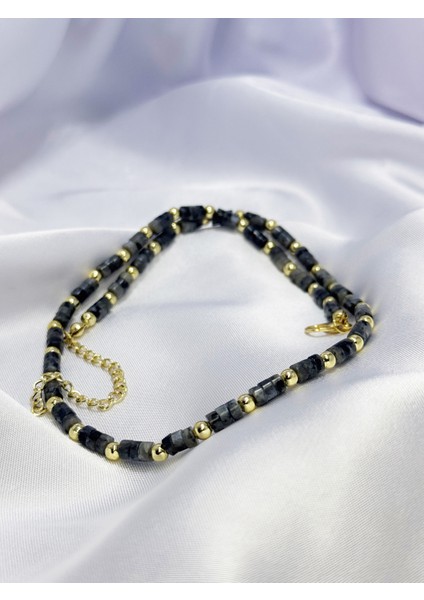 Renk Harmanı Doğal Taş Boncuk Kolye modelleri