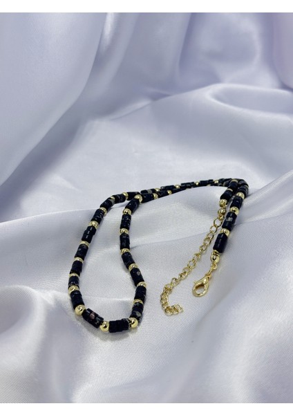 Renk Harmanı Doğal Taş Boncuk Kolye